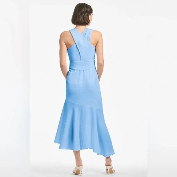 Sachin & Babi NWT Naomi Halter Midi Dress in Chambray Blue MSRP $650 - Picture 3 of 6